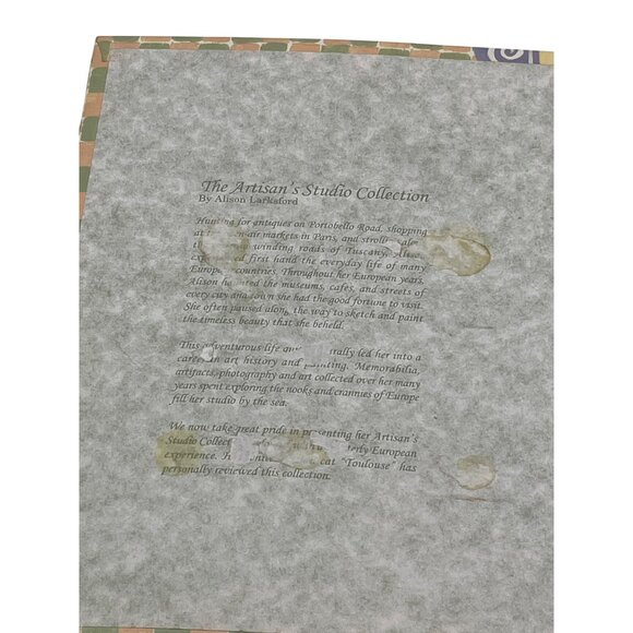 Handmade Artisans Studio Collection 50-Page 3-Ring Binder Decorative Floral Cove - Picture 6 of 7